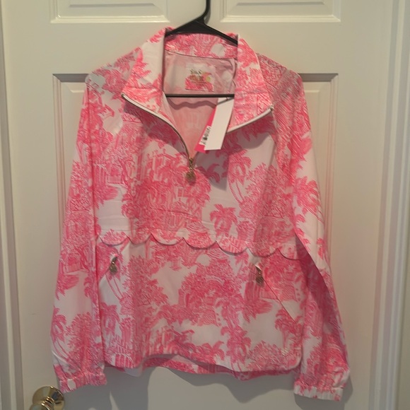 Lilly Pulitzer Jackets & Blazers - Lilly Pulitzer Luxletic NWT Small Performance Jacket Tulia Anniversary Toile